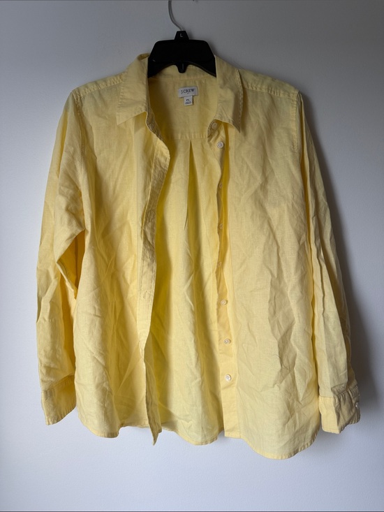J. Crew Tops - J. Crew Men’s Light Yellow Shirt Jacket